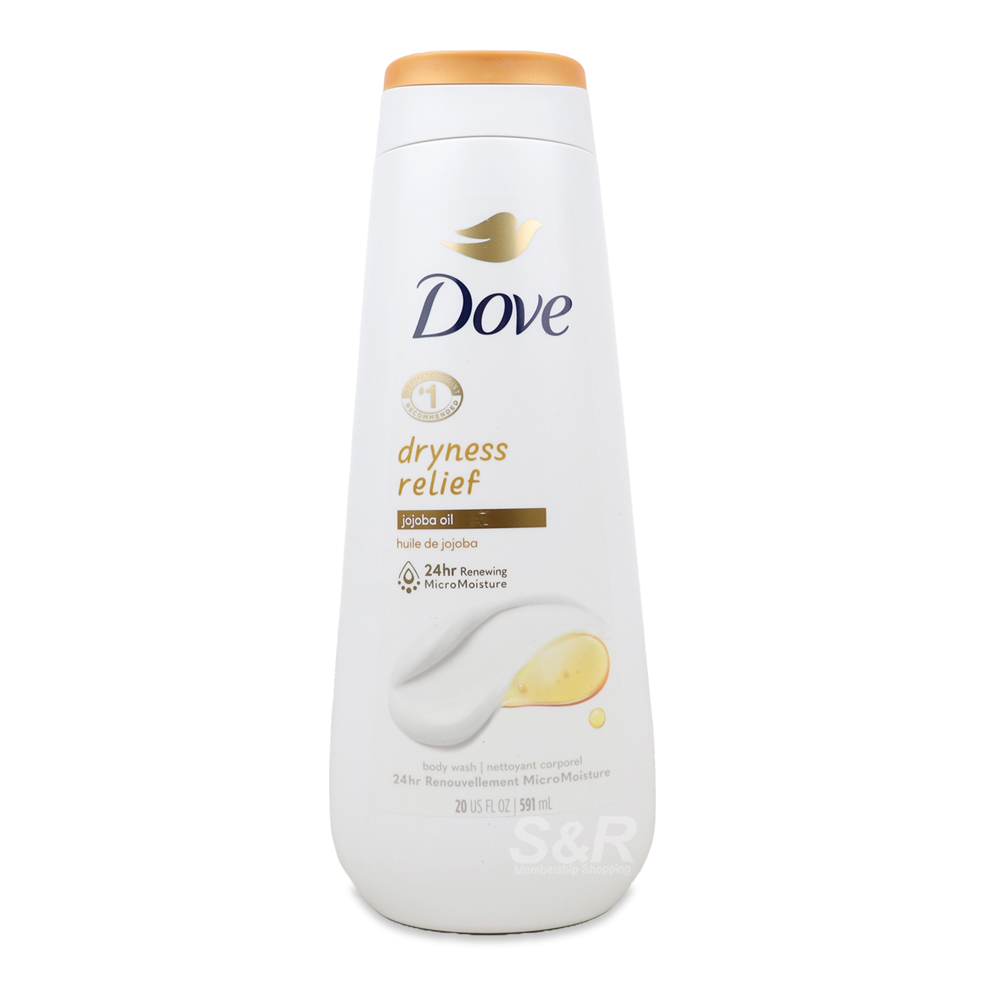 Dove Body Wash Dryness Relief Jojoba Oil 591mL